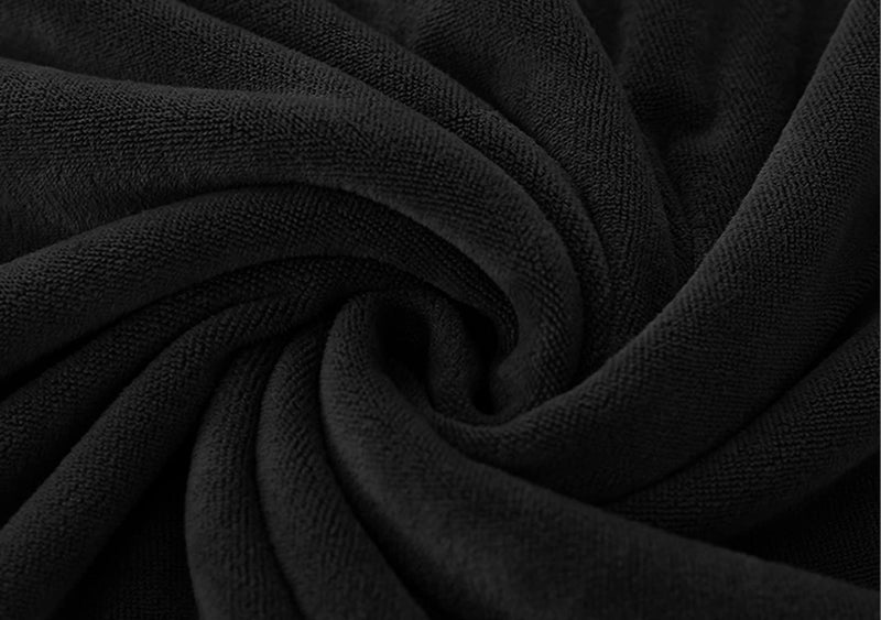 MYLSMPLE Luxury Microfiber Extra Large Bath Towel Beach Bath Sheet Fast Drying Towel Soft Absorbent Hotel Towel(36 Inch X 72 Inch, Black) - Image 4